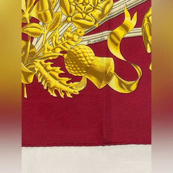 Hermes Silk Scarf British Heraldry By Vladimir Rybaltchenko Carre 90 - Picture 7 of 16